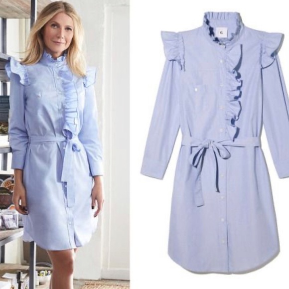 Goop G. Label Dresses & Skirts - G. Label by GOOP Nancy Ruffle Shirt Dress Size 8